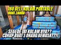 Playing on swimming pool portable with kids  review kolam renang portable terkecil  terbesar