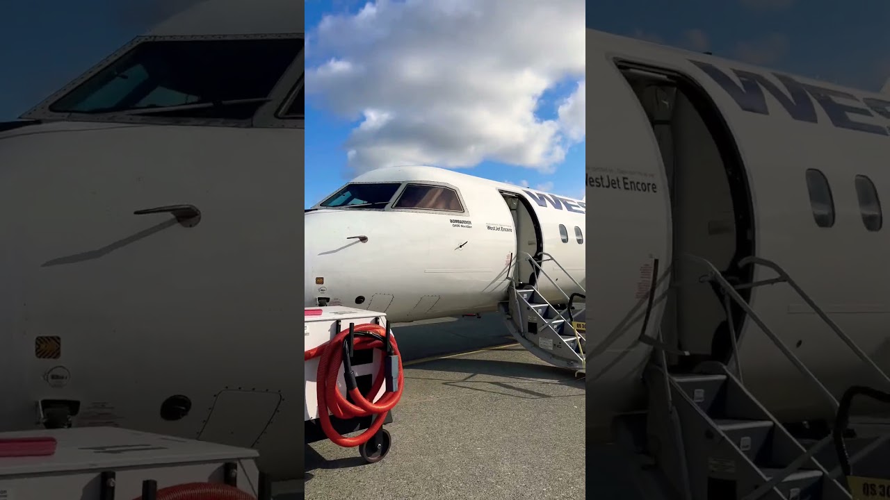 Boarding WestJet Flight To Kelowna