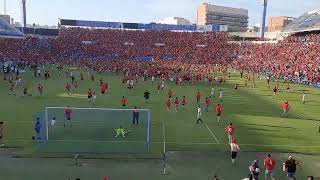 Pitido final invasión Rico Pérez (ascenso Real Murcia)