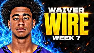 Information Week 7 Waiver Wire - Five Names Worth Your FAAB News