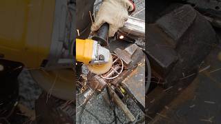 Welding Custom Wheels for My Mini Smoker #metalart #blacksmith #bbq
