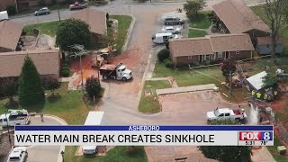 'It was like a flood': Neighbors react to water main break, sinkhole in downtown Asheboro
