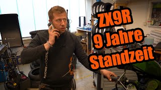 Kawasaki ZX9R hat 9 Jahre Standzeit | Jan nutzt Telefonjoker für Diagnose