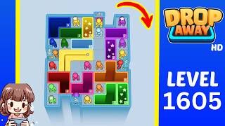 Drop Away Level 1605 Solution Walkthrough