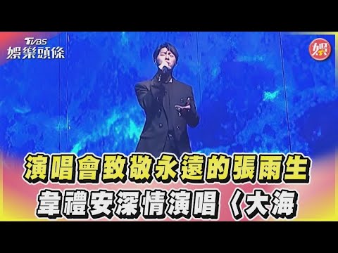 演唱會致敬永遠的張雨生　韋禮安深情演唱〈大海〉｜TVBS娛樂頭條