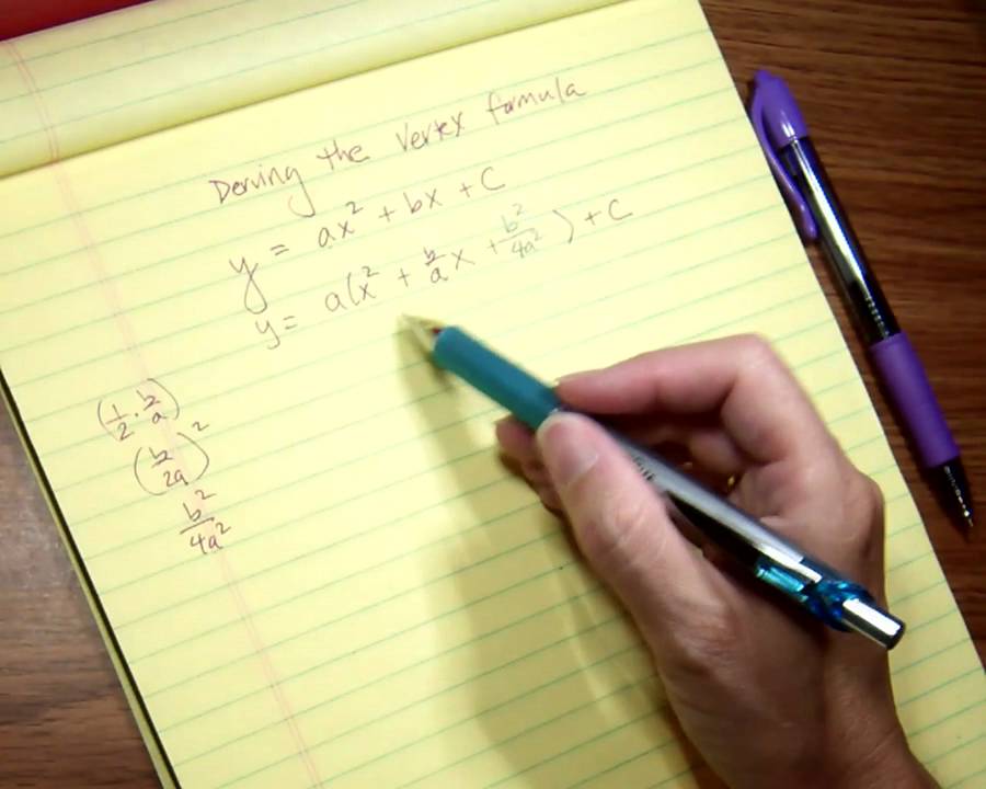 Deriving the Vertex Formula - YouTube