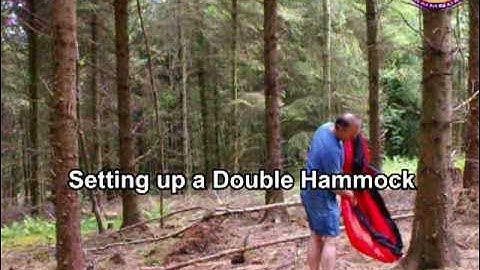 How to set up a double parachute travel hammock