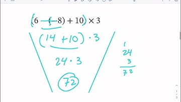 Math-Drills: order of operations with integers (3 steps, no exponents)