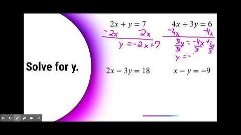 Literal Equations (Two-Step)