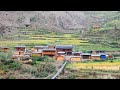 Simple nepali rural village in mountain  life with beautiful nature  poor but very happy lifestyle