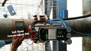 Setting Auto Initialing Control valve positioner Bray Series 6A at pipe line Blow Off, fluke 726