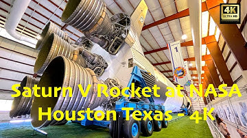 Most powerful machine ever made by man:Saturn V Apollo Rocket in 4K| Rocket park NASA Houston in 4K