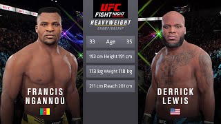 Francis Ngannou vs Derrick Lewis Full Fight - UFC  Fight Night