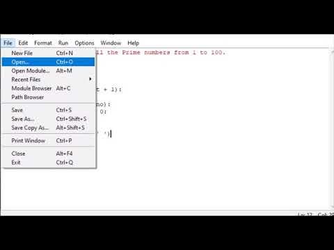 Python Program to find all the Prime numbers from 1 to 100. - YouTube