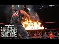 Bully ray powerbombs scott damore through a flaming table  under siege 2023 highlights