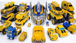 Full Yellow Transformers: Smash Bumble BEE Last Knight - Stop motion Mini Tobot Robot Rise of BEASTS