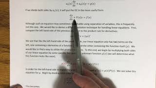 2.3 - Linear Equations (Part 1)