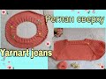 Реглан сверху| пряжа Yarn art jeans| распределение петель| кокетка пуловера с ажурными рукавами