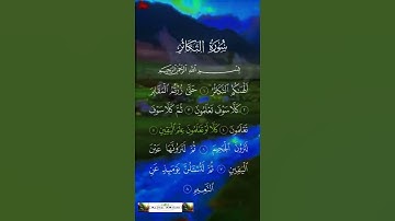 سورة التكاثر || الشيخ سعد الغامدي|| قراءة رائعة و صوت جميل جداً