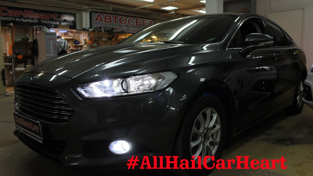 Ford Mondeo 5, замена линз на бидиодные и установка HPL Ford Mondeo 5, замена линз на бидиодные и установка HPL
