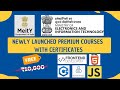 MEITY Latest Premium Courses With Certificates | Learn Python, SQL, IOT & More | Latest Courses 2022