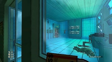 XIII Comparison #13 - Emerald03 3rd checkpoint door proceeding with running way & crouch way