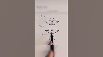 Beautiful Drawing!  |  How to Draw Lips Easy | Short Drawing for Kids | #shorts