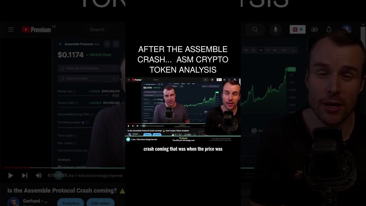 After The Assemble Crash... ⚠️ Asm Crypto Token Analysis - YouTube