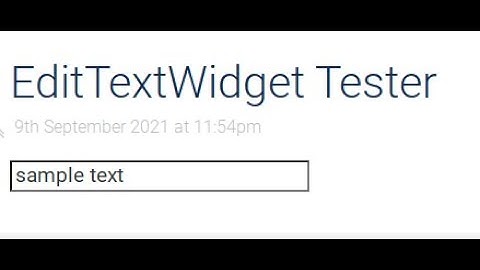 TiddlyWiki: EditTextWidget + transclusion for tiddler name