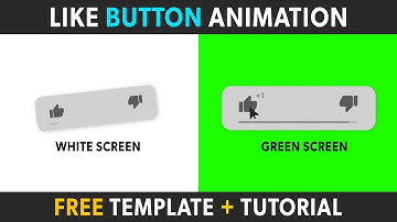 (FREE) YouTube Like Button Animation Template - After Effects + Any Software (Green Screen)