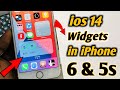 How To Get ios 14 Battery, Weather Widgets in iPhone 6 & 5s, How to Install ios 14 Widgets in ios 12