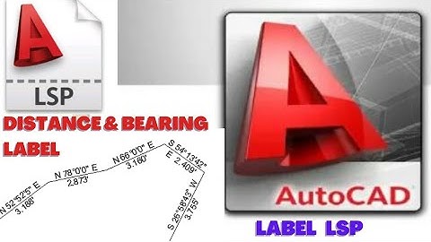 How to show distance and bearing label in autocad