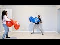 COUPLE MEGA BOXING GLOVES MATCH!!