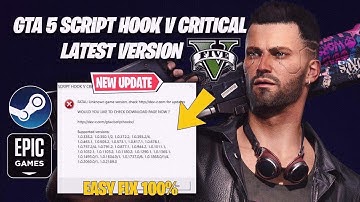 How To Fix Gta V Script Hook V Critical Error // GTA 5 SCRIPT HOOK V ERROR SOLVED (2024)