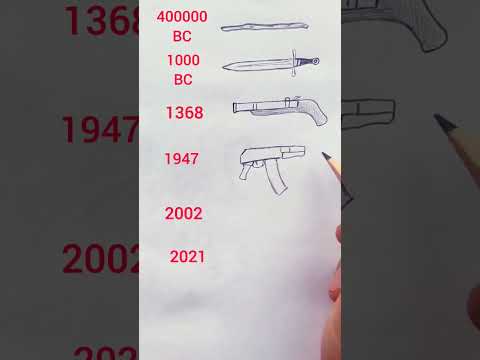 Evolution Of WeaponsFrom Primal Spears To Modern Rifles Drawing Shorts