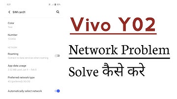 Vivo Y02 Network Problem Solve
