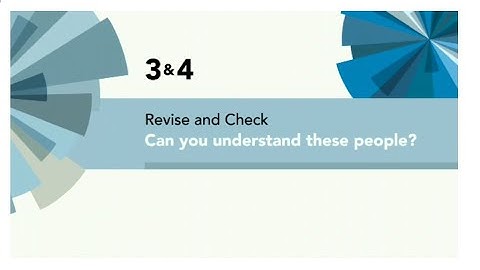 English File 4thE - Pre Intermediate - Revise and Check 3&4