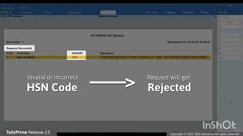 2 Validating HSN or SAC Information Using TallyPrime  Release 2 0