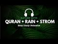 Quran with Rain & Thunder sounds!! Amazing recitation Surah Al Baqarah | sleeping problem solution