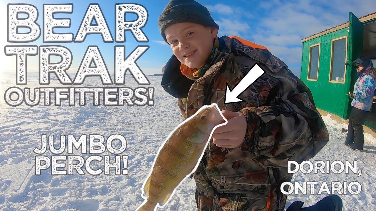 BEAR TRAK Outfitters - Ice Fishing for Jumbo Perch!