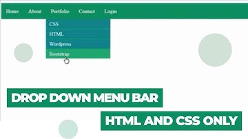 Dropdown Navigation Menu using HTML CSS | CSS Menu