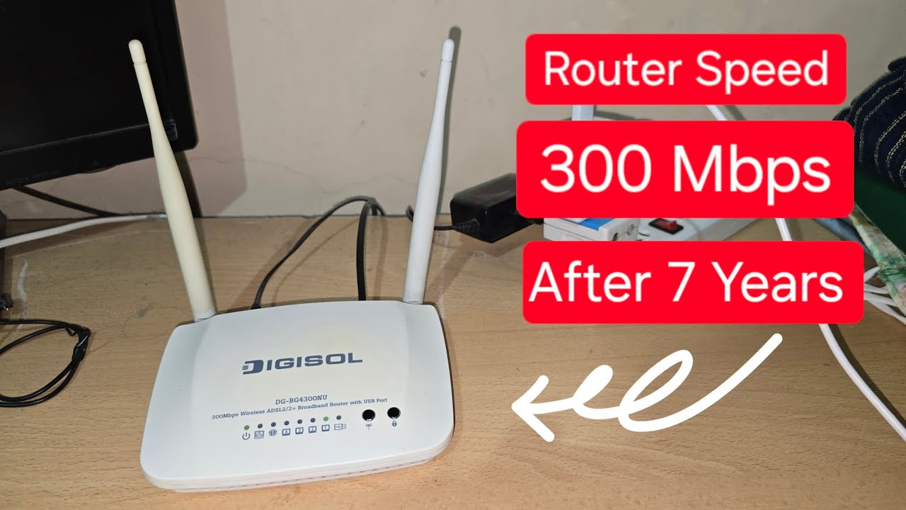 Digisol Router Speed 300 Mbps After 7 Years Review | Worth it ? BG4300NU