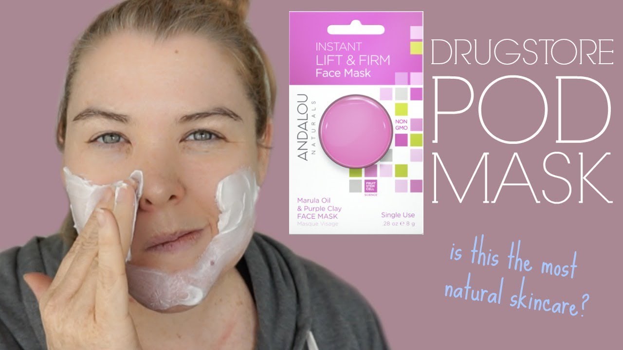 Andalou Naturals Instant Lift and Firm Face Mask Review and Demo YouTube