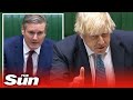 PM Boris Johnson answers questions from Keir Starmer in PMQs