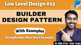 23. Builder Design Pattern with Examples, LLD | Low Level Design Interview Question | System Design