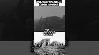 Footage, IWM IWM 1201, shows British Male Mark V Tank (s/n 9005) forcing German surrender.