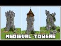 How to Build a Medieval Tower in Minecraft 1.14
