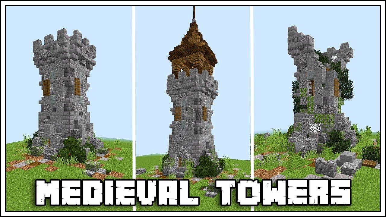 Medieval Castle Tower Minecraft Schematic