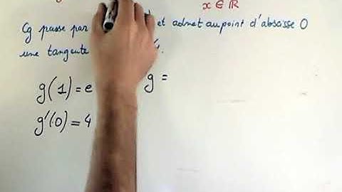 Fonction exponentielle et recherche de coefficient.