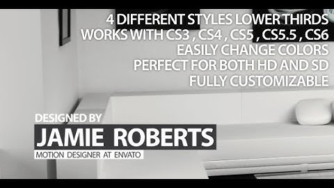 Clean Lower Thirds Template - After Effects Project